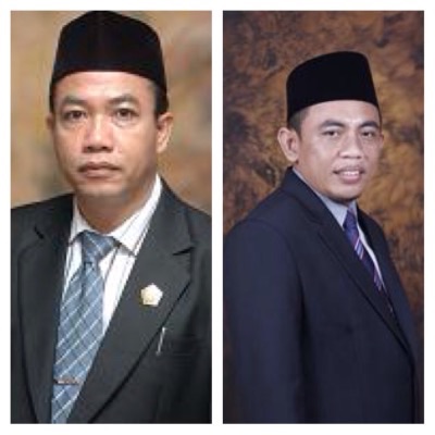 Ketua Komisi D H Usman dan Sekretaris Komisi D H Bambang Pujianto
