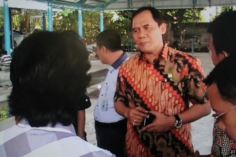 Anggota DPR RI Bambang Haryo saat sidak pembangunan Pasar Porong
