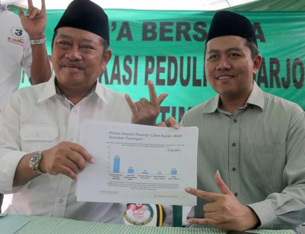 Ketua Fraksi PKB Achmad Amir Aslichin (kanan) bersama Ketua DPC PKB Sidoarjo Saiful Ilah