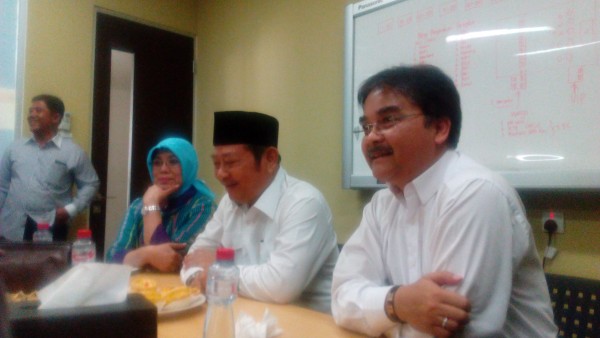 Presiden Direktur Lapindo Brantas Inc, Tri Setya Sutisna bersama Saiful Ilah