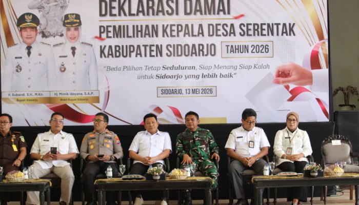 Dandim Sidoarjo Tegaskan TNI-Polri Siap Kawal Pilkades Damai